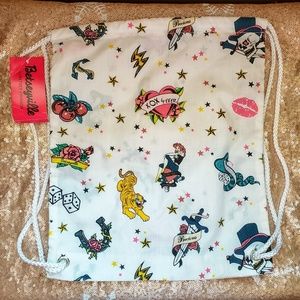 Betsey Johnson Betseyville Tattoo Print Cotton Bag